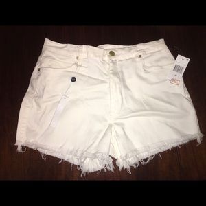 White Denim Shorts
